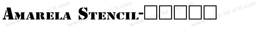 Amarela Stencil字体转换